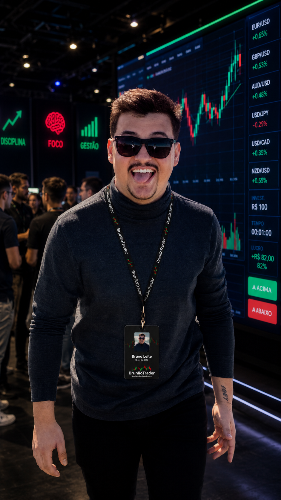 Brunão Trader em evento